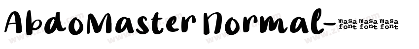 AbdoMaster Normal字体转换